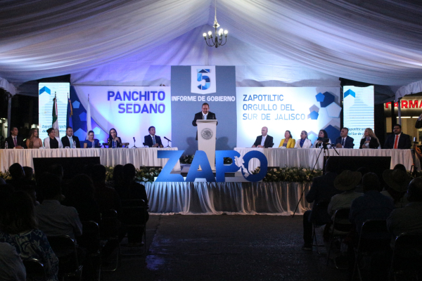 Rinde Panchito Sedano su 5to. Informe de Gobierno.