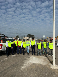 Realizan trabajos de balizamiento en el crucero “ El Zapote ”