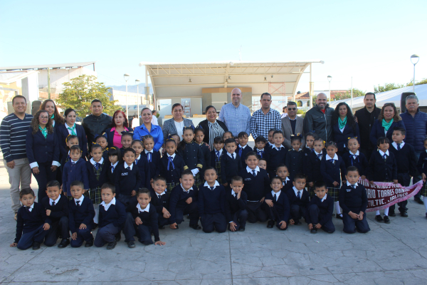 Jardín de Niños realiza acto cívico por el Día de la Bandera