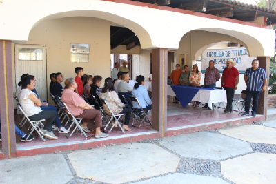 Entregan Títulos de Propiedad en Tasinaxtla.