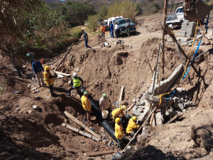 Protección Civil se movilizó tras accidente en Noria en El Aserradero.